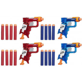 (Mã: A7957) 4 súng NERF N-Strike Elite Sonic Fire Sonic Ice Jolt Team Pack