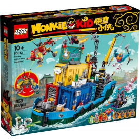 Đồ Chơi LEGO Monkie Kid 80013 - Tàu Chiến Đặc Nhiệm (LEGO 80013 Monkie Kid's Team Secret HQ)
