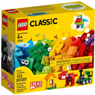 Đồ Chơi LEGO Classic 11001 - Hộp Gạch Sáng Tạo 123 mảnh ghép (LEGO 11001 Bricks and Ideas)