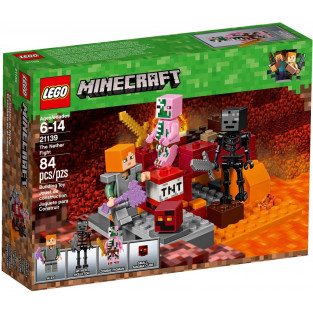 Đồ Chơi LEGO Minecraft 21139 - Alex thám hiểm Địa Ngục (LEGO Minecraft 21139 The Nether Fight)