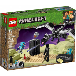 Đồ Chơi LEGO Minecraft 21151 - Đại Chiến Rồng Địa Ngục (LEGO 21151 The End Battle)