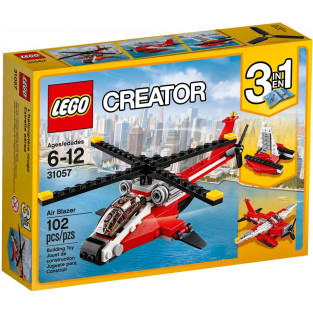 Mô Hình Lắp Ráp LEGO Creator 31057 - Mô hình Trực Thăng - Thuyền Buồm - Máy Bay 3-trong-1 (LEGO Creator Air Blazer 31057)