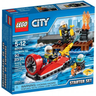 Đồ Chơi LEGO City 60106 - Đội Lính Cứu Hỏa (LEGO City Fire Starter Set 60106)
