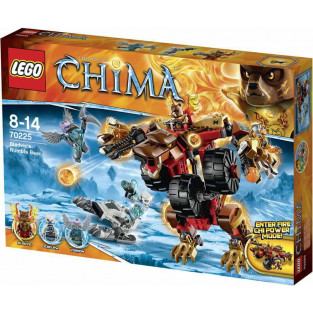 Đồ chơi lắp ráp Siêu Mãnh Thú Gấu Lửa (LEGO Chima Bladvic’s Rumble Bear 70225)