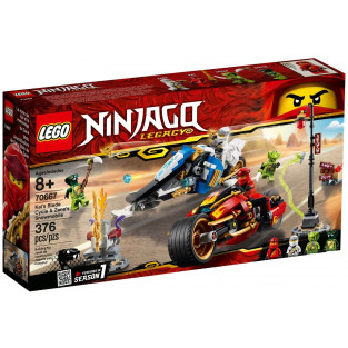 Đồ Chơi LEGO Ninjago 70667 - Siêu Xe Lửa của Kai và Xe Băng của Zane (LEGO 70667 Kai's Blade Cycle & Zane's Snowmobile)