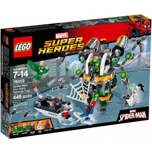 Đồ Chơi LEGO Marvel Super Heroes 76059 - Spider-Man: Robot Bạch Tuột Khổng Lồ của Doc Ock (LEGO Marvel Super Heroes Spider-Man: Doc Ock's Tentacle Trap 76059)